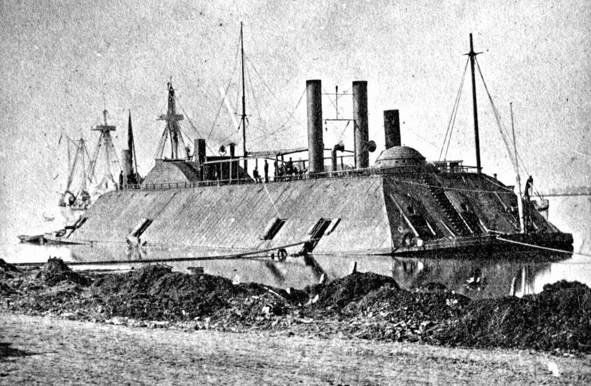 Stunning Image of USS Essex on 3/15/1863 