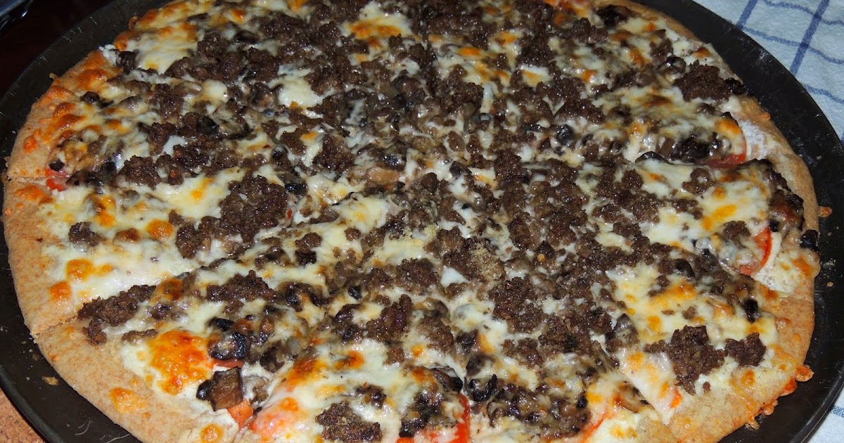 Eat Drink And Be Me White Pizza with Beef Sausage