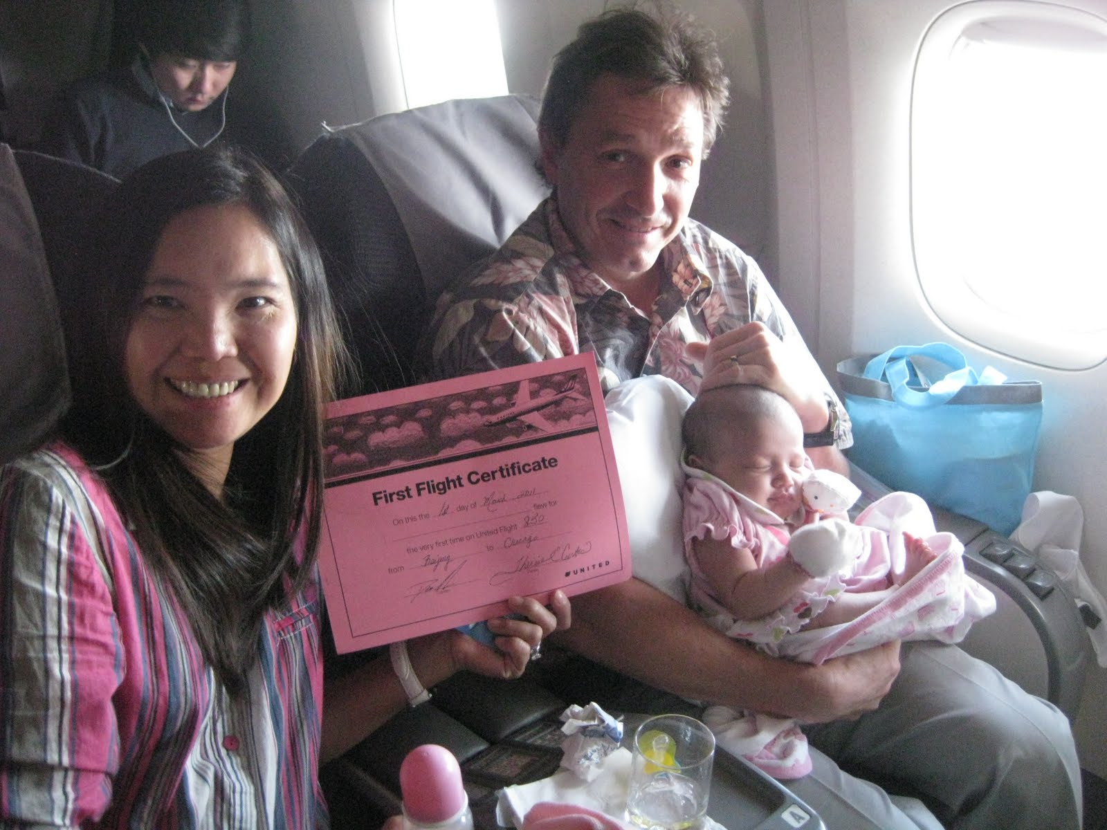Little Angel 10.First Flight Certificate 6 weeks old flying.
