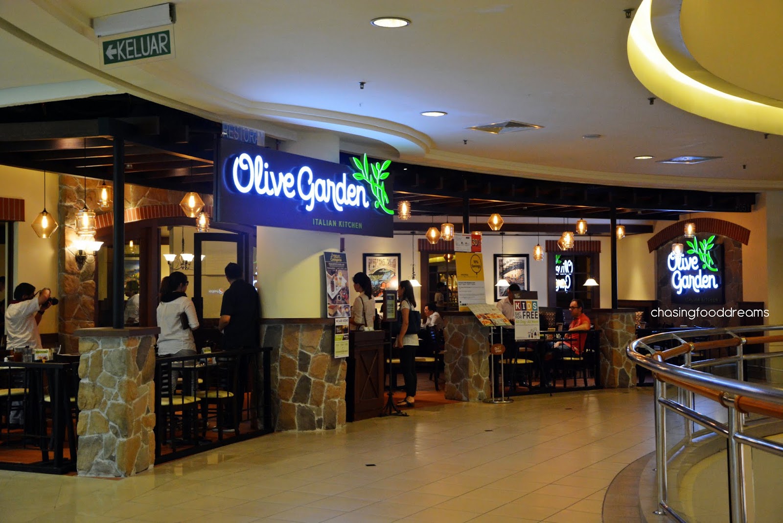 Chasing Food Dreams Olive Garden Italian Kitchen Mid Valley