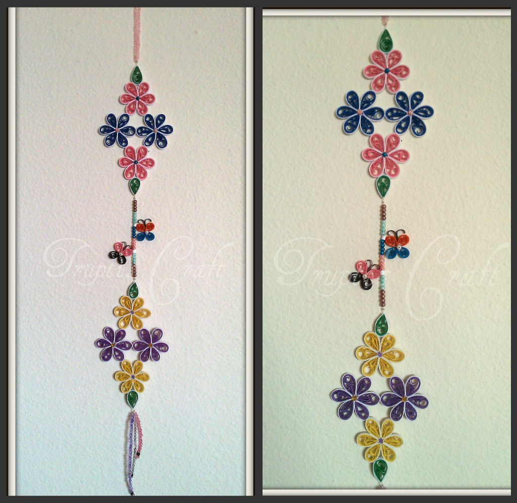 Trupti's Craft Paper Flower Wall Hanging