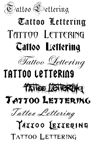 2012 Letter Tattoos