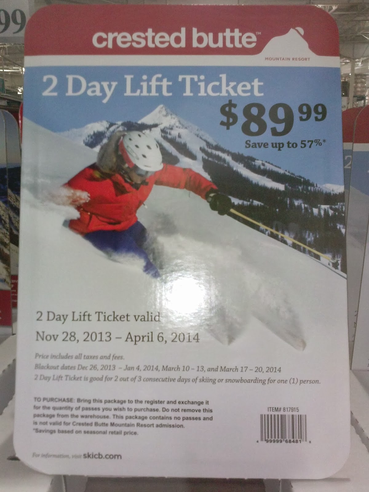 Colorado Ski Deals and Bargains Costco discount lift tickets in Colorado