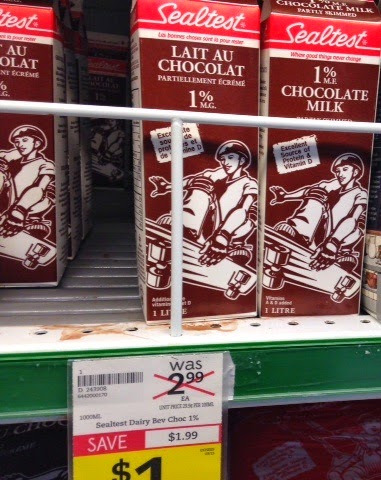Discounted chocolate milk