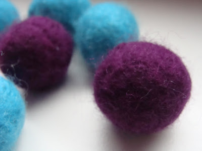 perfect round felted ball out the washing machine