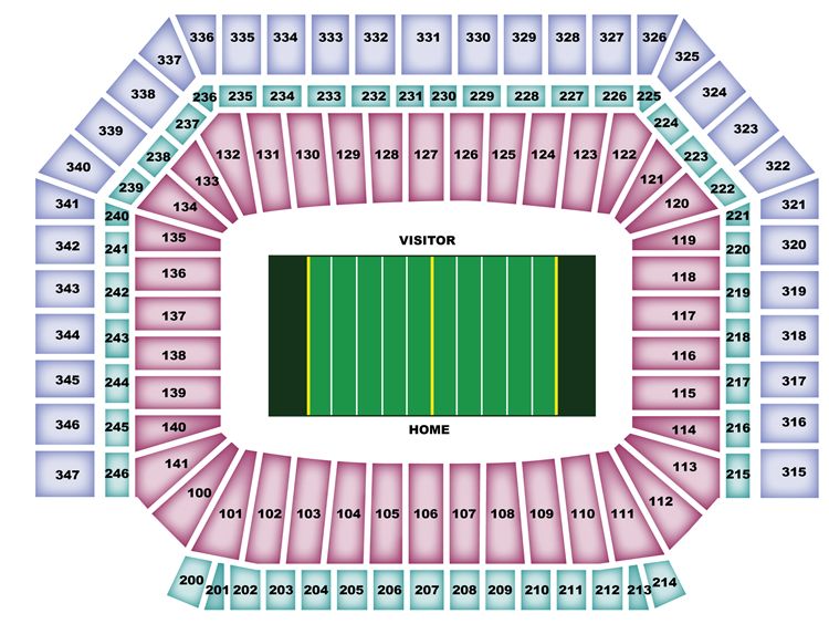 Ford Field Stadium Seating Chart