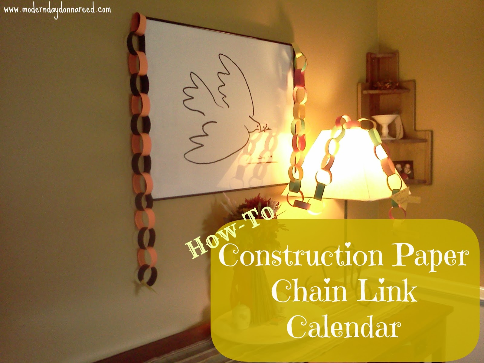 Construction Paper Chain Link Calendar {Tutorial} Confessions of a