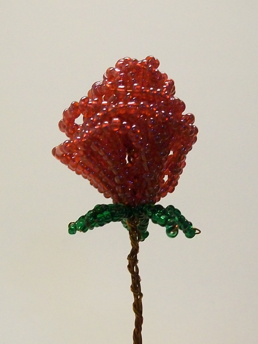 Beading for the very beginners Rose bush