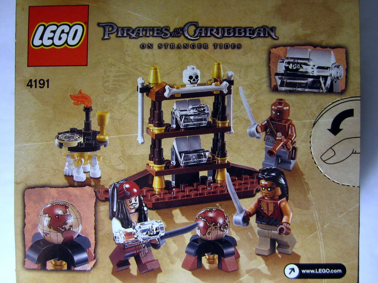 The Brick Brown Fox: Lego 4191 Pirates of the Caribbean - Captain's Cabin1600 x 1200