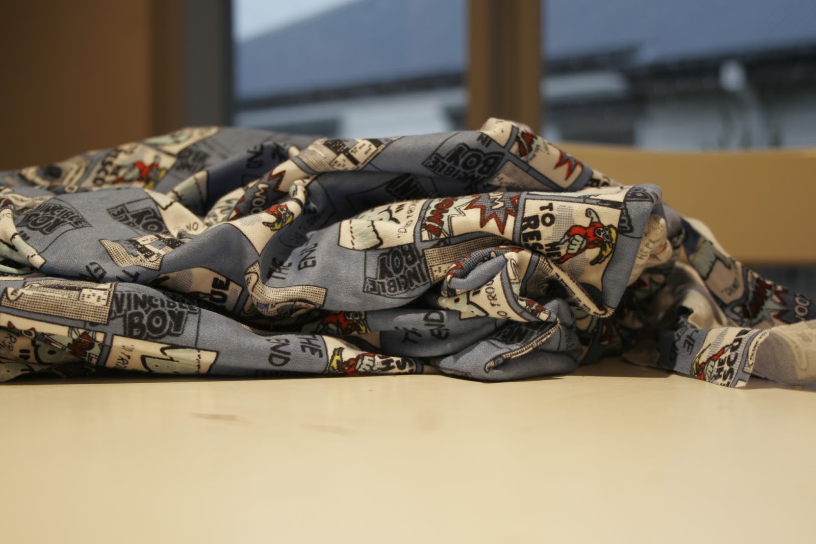 Refashion Coop Freecycle Comic Fabric Leggings and Baby Onesie