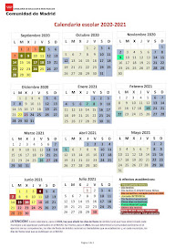 Calendario Escolar 2020/21
