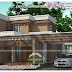 Contemporary flat roof home exterior