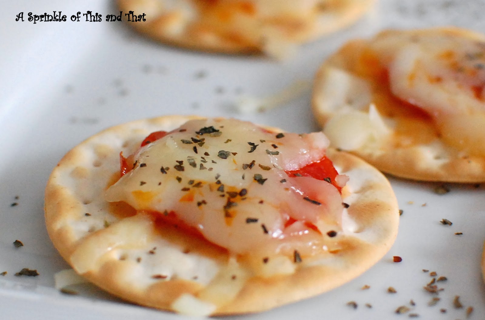 A Sprinkle of This and That Pizza Crackers