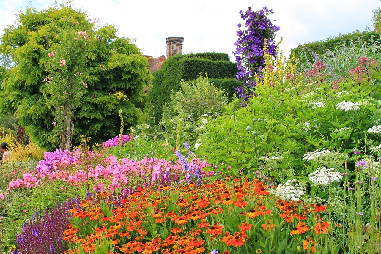 Belles Fleurs Garten, Haus, Natur Gärten in Südengland Great Dixter