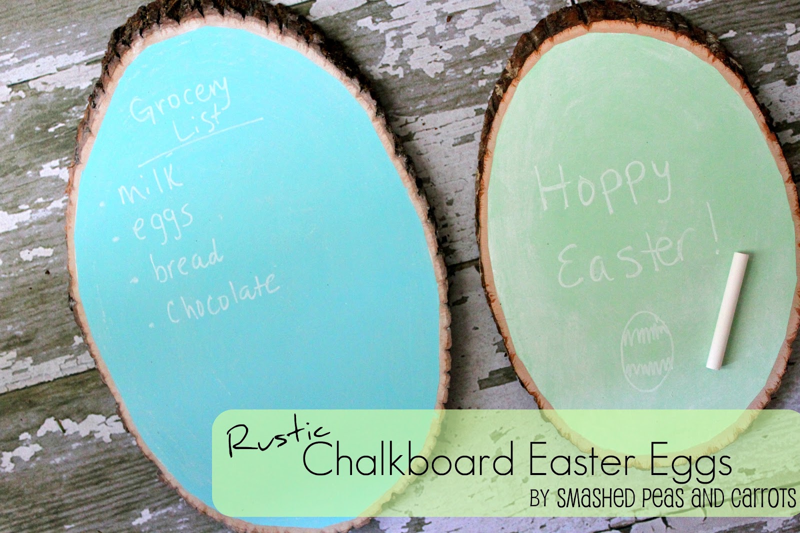 Rustic Chalkboard Easter EggsTUTORIAL Smashed Peas & Carrots