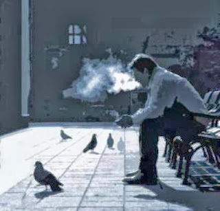 Sad alone+boy+sitting+smoking+smoke+alone+boy+in+love+sad+Bewafa Shayari