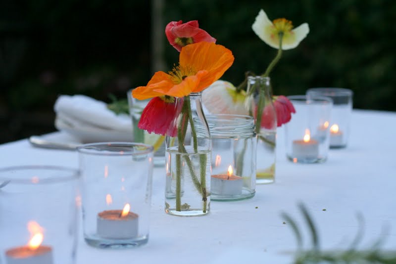 Comedor en el jardín