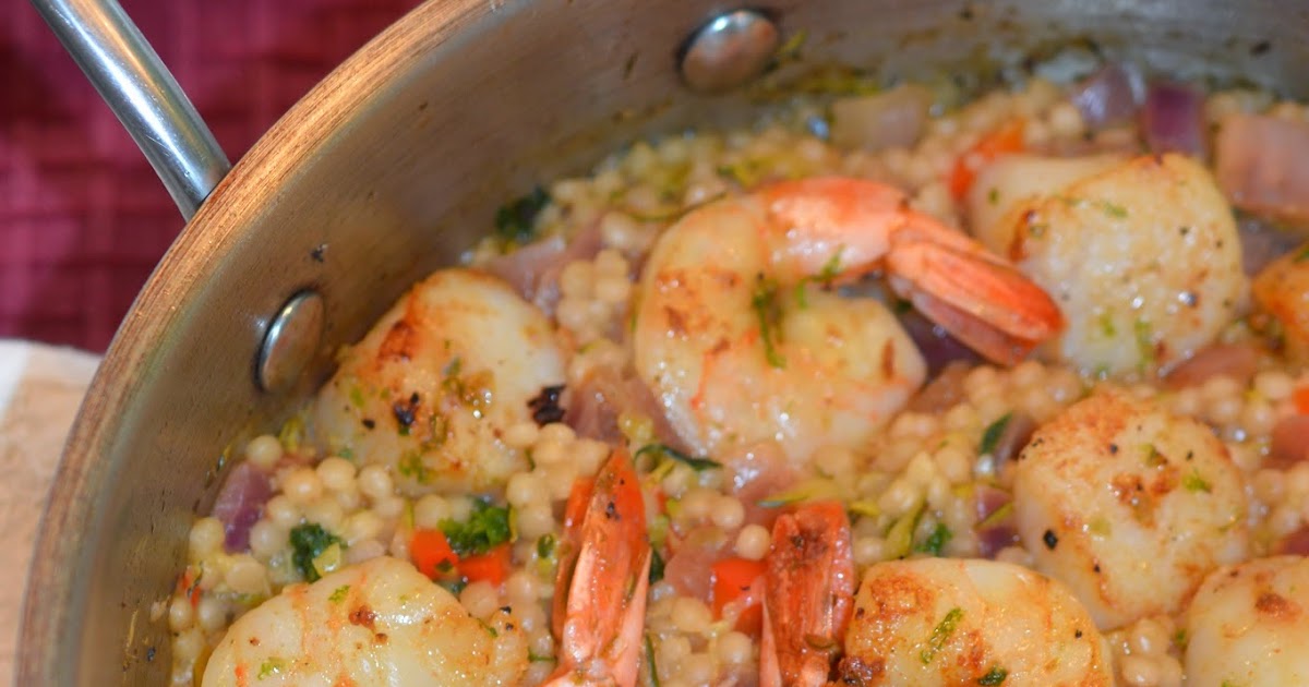 Lili popotte Casserole de couscous israélien aux fruits de mer