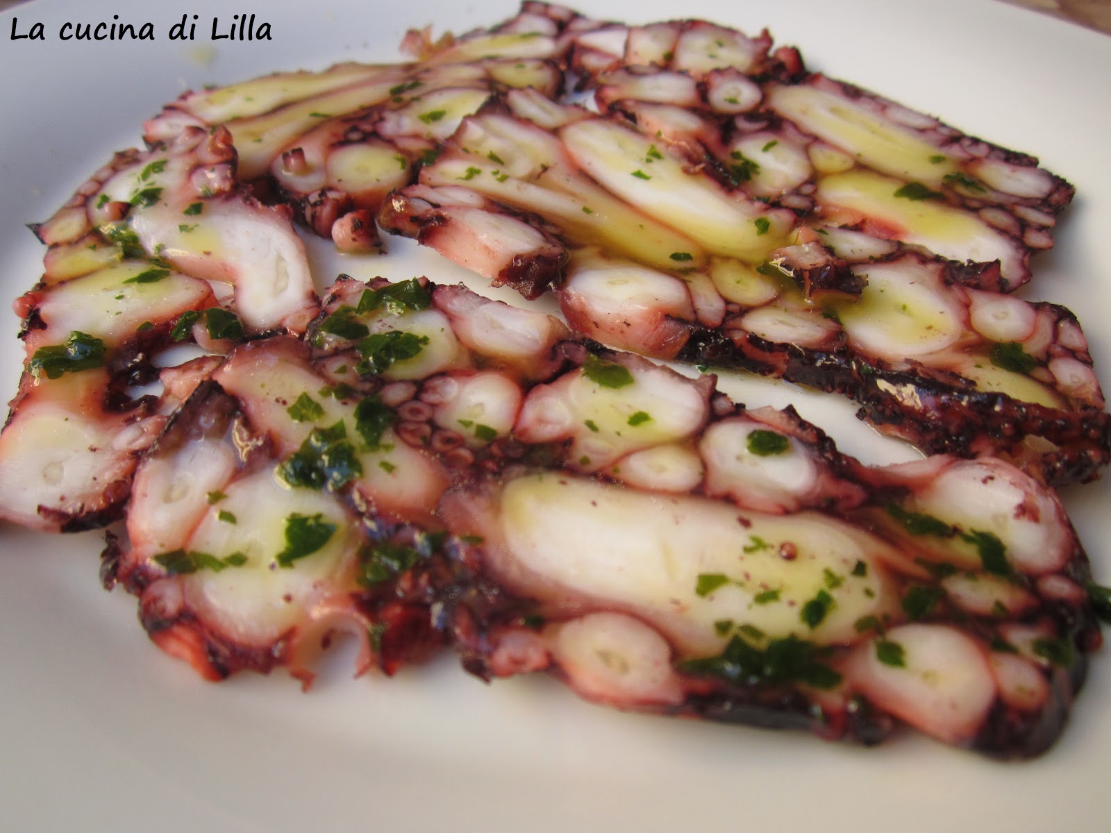 Piatti di pesce Carpaccio di polpo