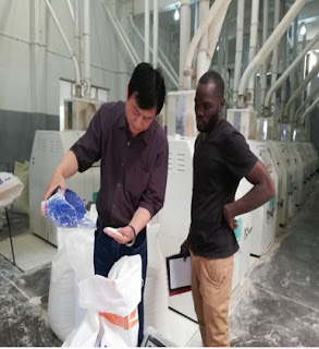 Training in the flour milling factory