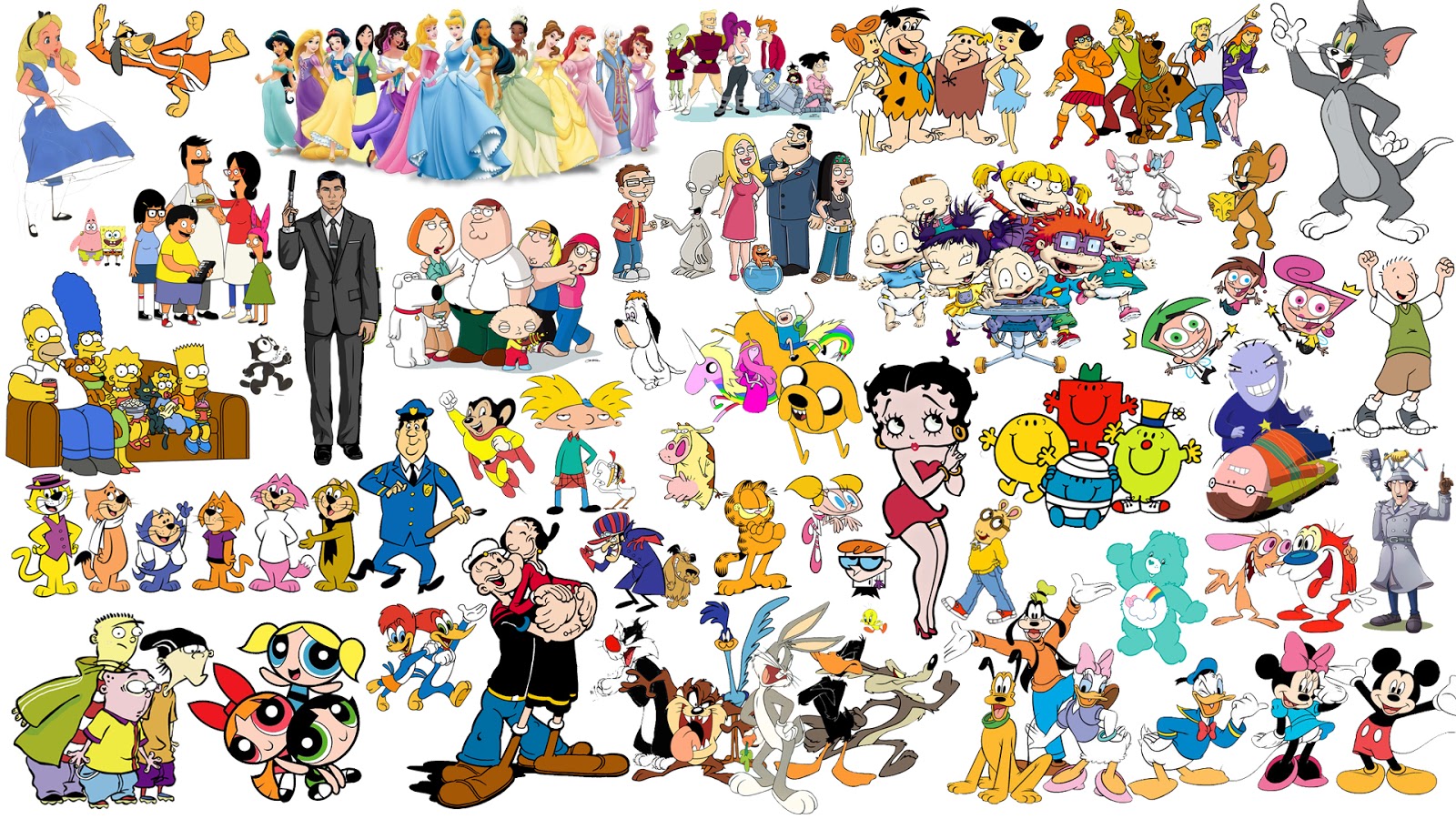 Famous cartoons