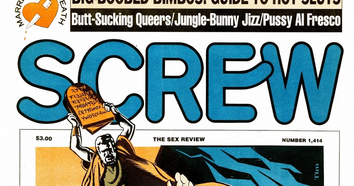 SCREW Magazine Cover Art SCREW 1,414, cover art by Tim Johnson