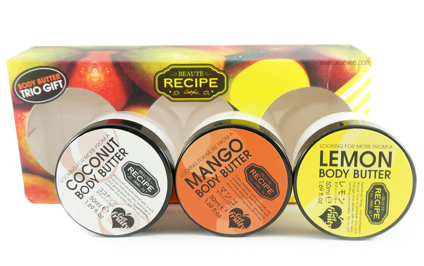 COPIA Indonesia, Beaute Recipe Fruit Body Butter Set Review, Japanese Coconut Body Butter, Japanese Mango Body Butter, Japanese Lemon Body Butter, Japanese Fruit Body Butter, Best Japanese Body Butter
