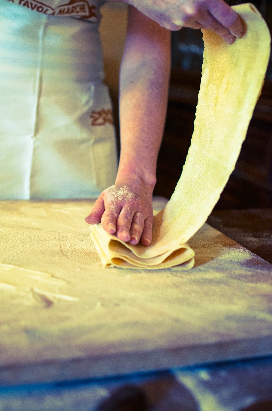 La Tavola Marche How to Cut Fresh Pasta by Hand {Video}