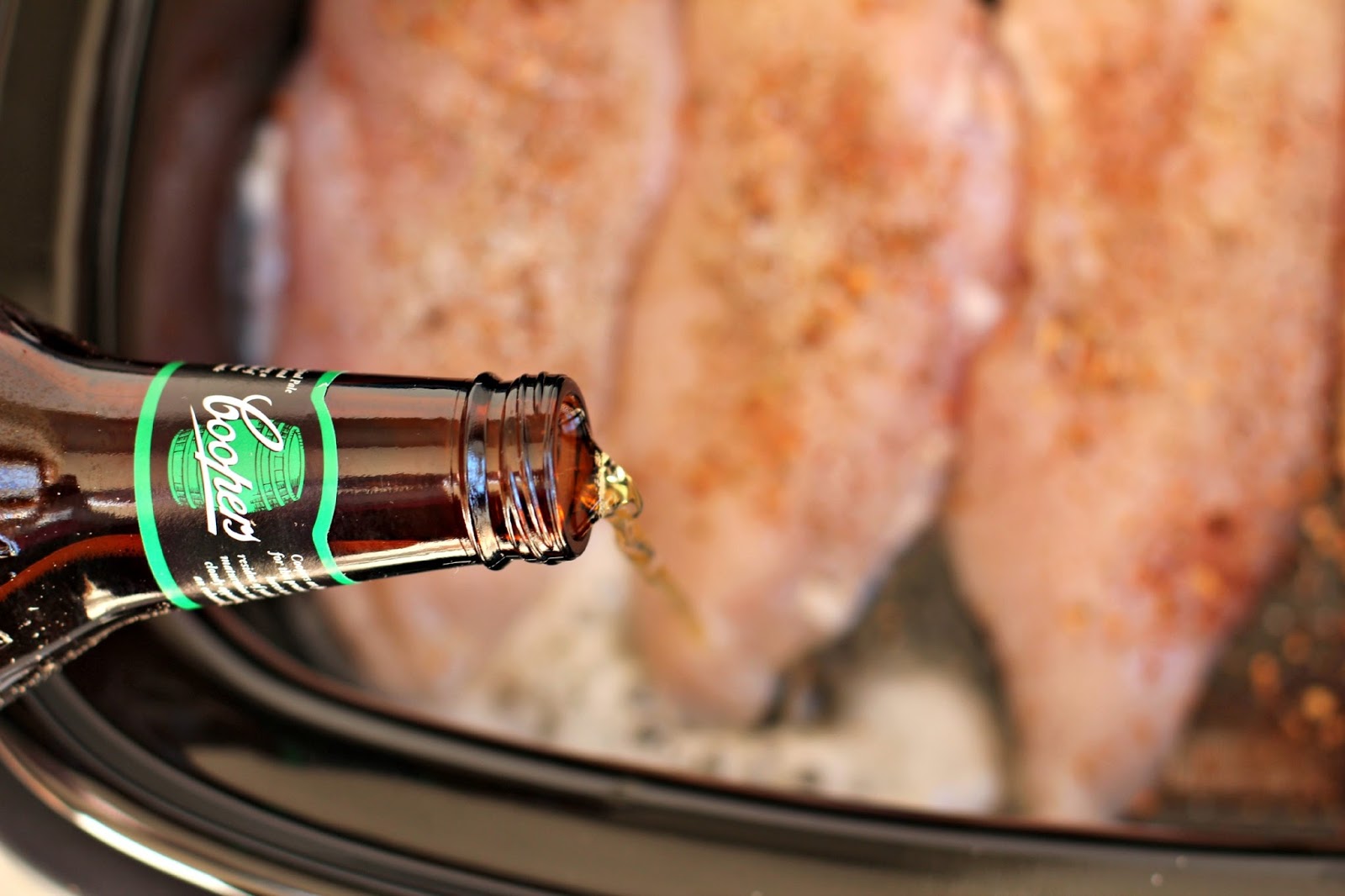 Milk and Honey Barbecue Beer Crockpot Chicken