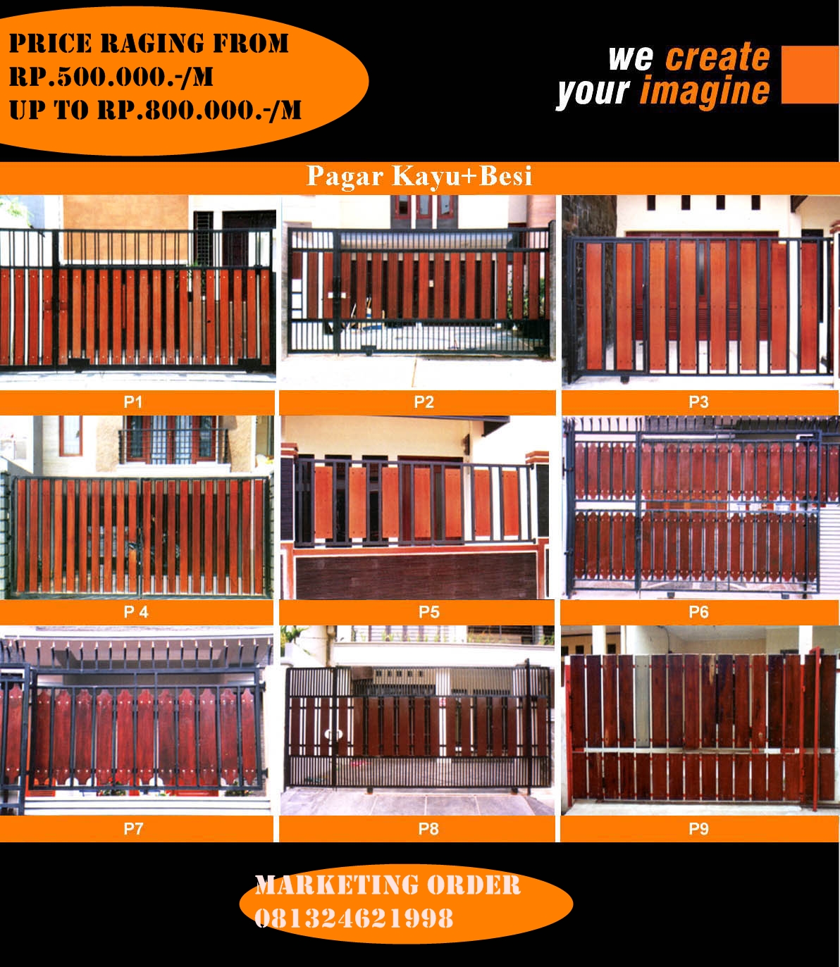 PAGAR TERALIS MINIMALIS Pagar Kayu