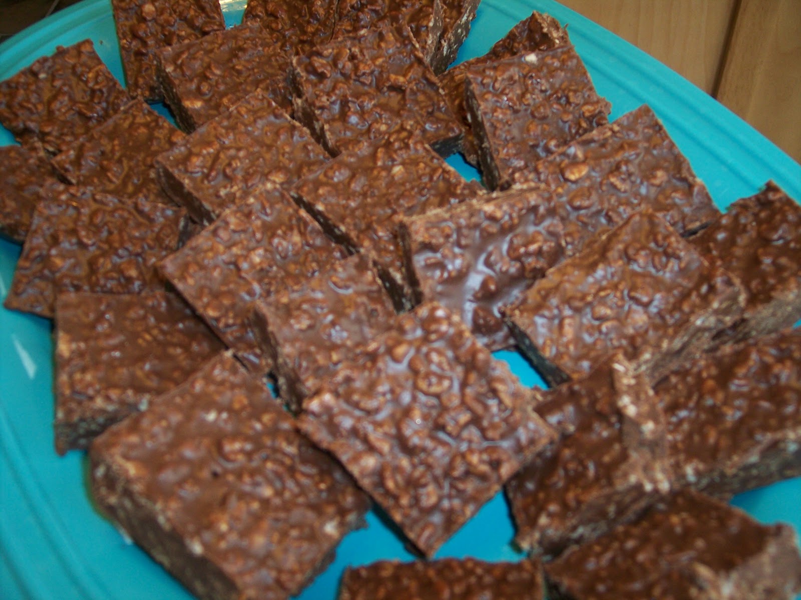 Come out when you're happy Peanut Butter Chocolate Rice Krispies Bars