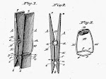 Clothespin Patent Drawings