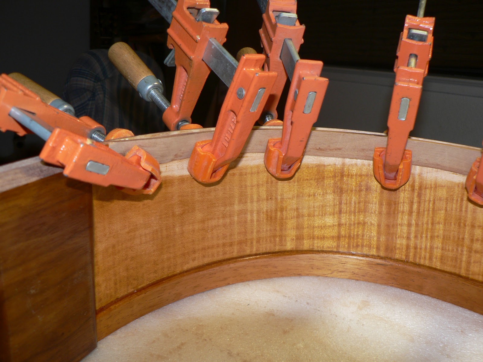 kohei fujii guitars MD Beveled armrest making