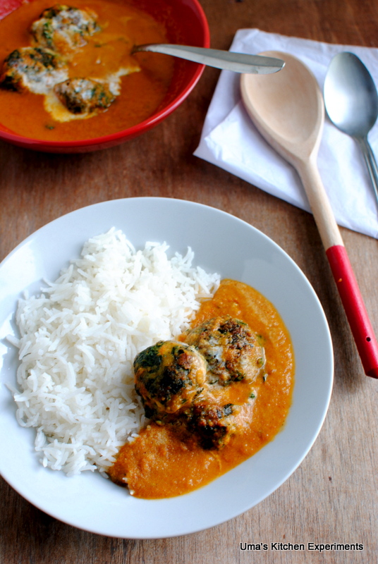 Spinach Paneer Kofta Gravy Indian Curry Trail