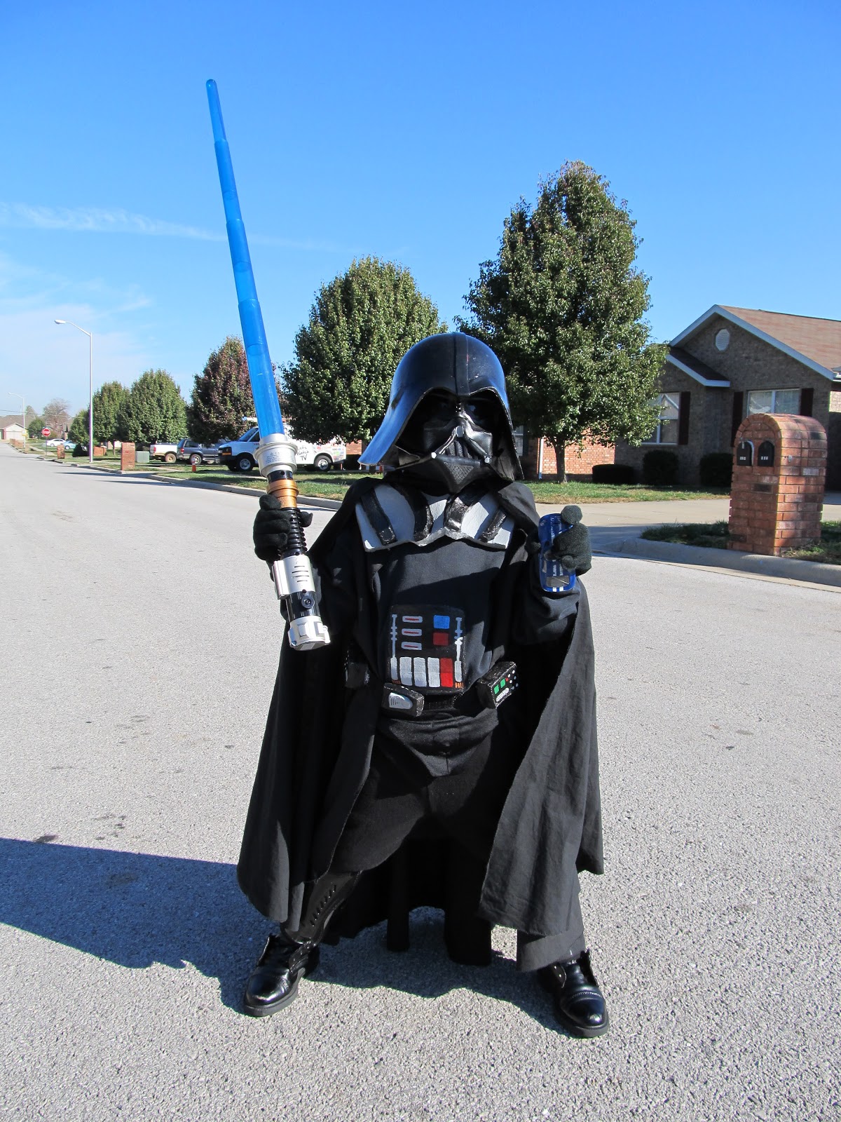 DIY Project Crazy Home Made Darth Vader Costume