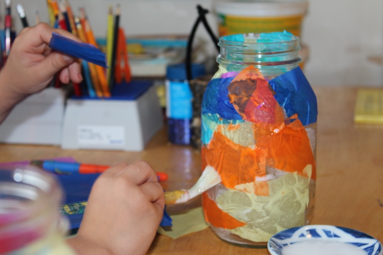 Creative Learning Glass Jar Lanterns
