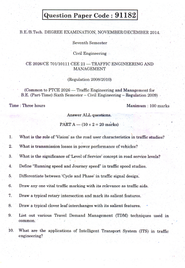 Total quality management question papers vtu