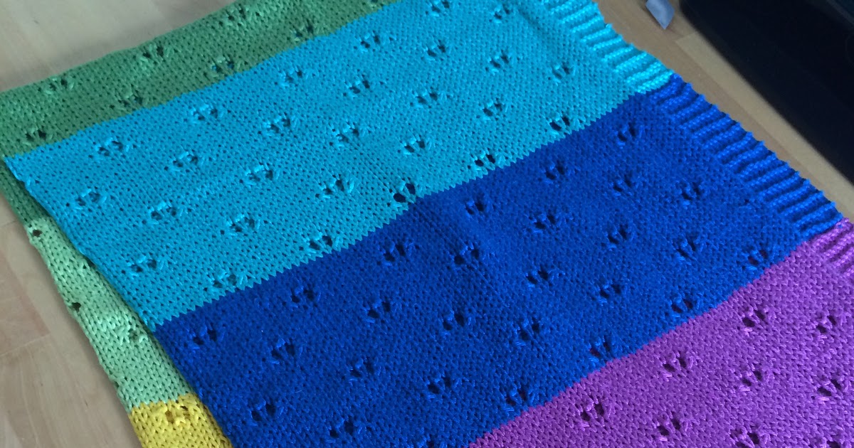 The Spicy Knitter FO Rainbow Baby Blanket