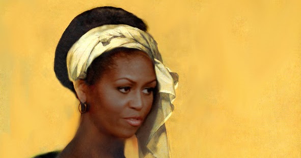 Fashion Saloon: Speech-LESS! Michelle Obama Depicted AS 