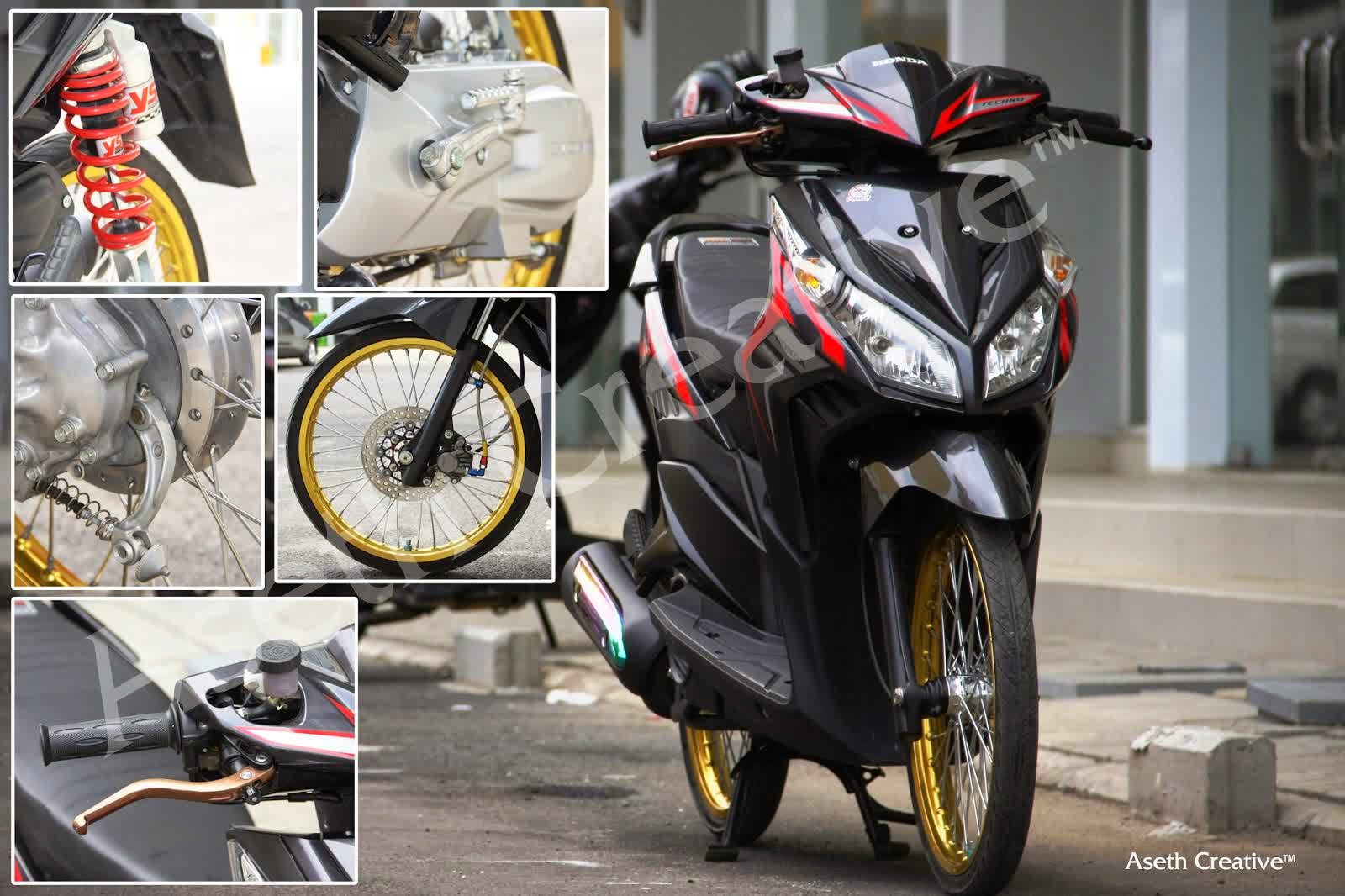 Modifikasi Vario Techno 110 Karbu Galeri Motor Vario