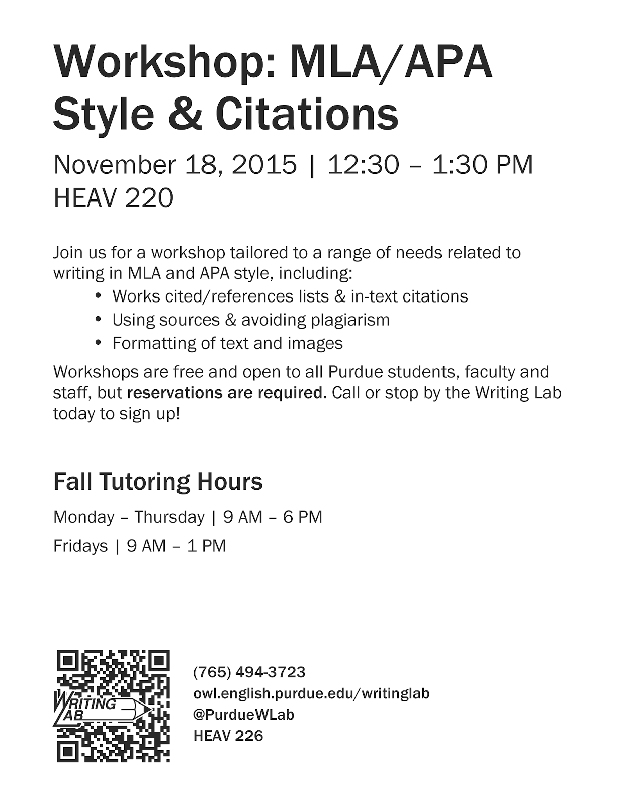 mla apa style and citation workshop nov 18th purdue ie undergrad apa style 2015