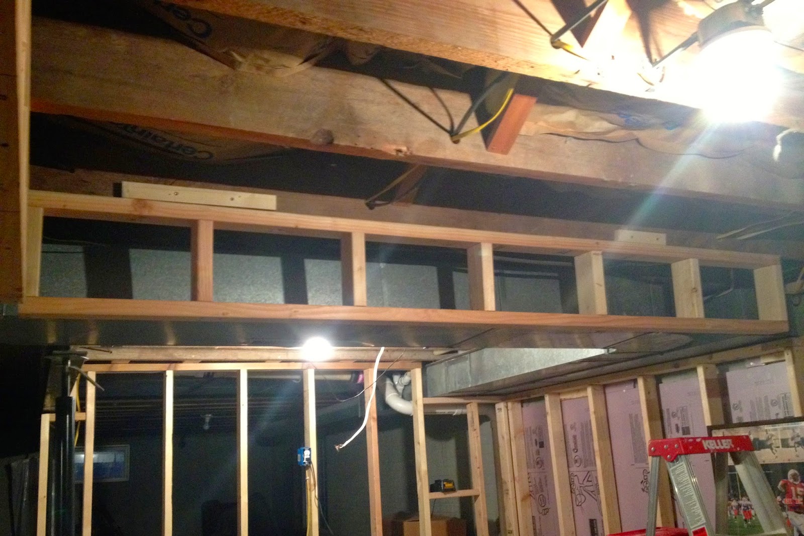DIY Why Spend More Framing around ductwork in a basement