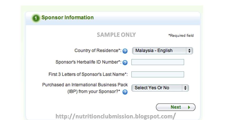 Herbalife Online Application Herbalife Independent Distributor (Malaysia)