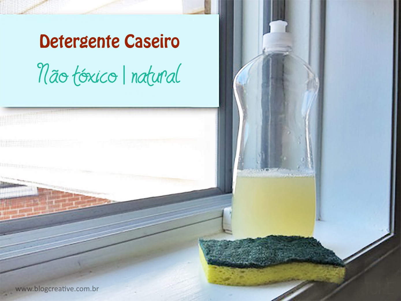 Detergente caseiro!.Natural Semeando