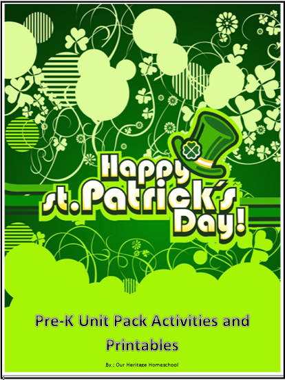 Heritage Homeschool: St. Patrick's Day Preschool Ideas