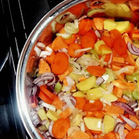 Things I Learnt In January, raw vegetables, vegetable soup