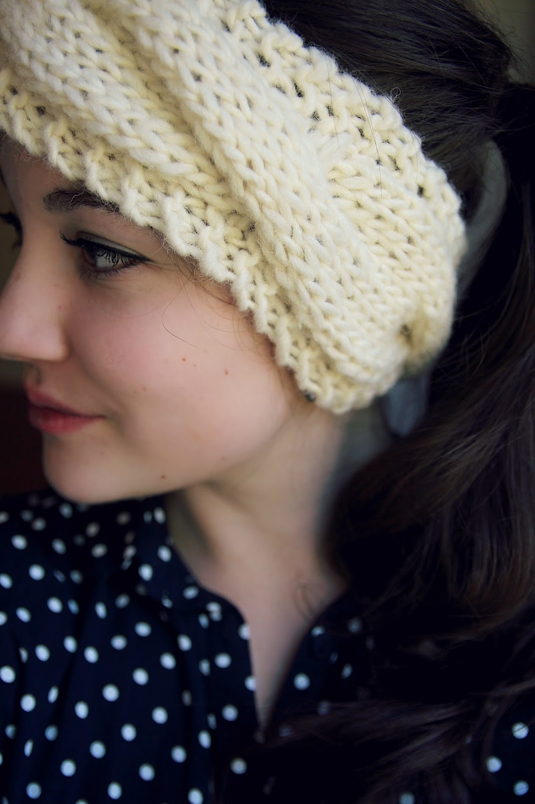 Lexalex White Knit Headband