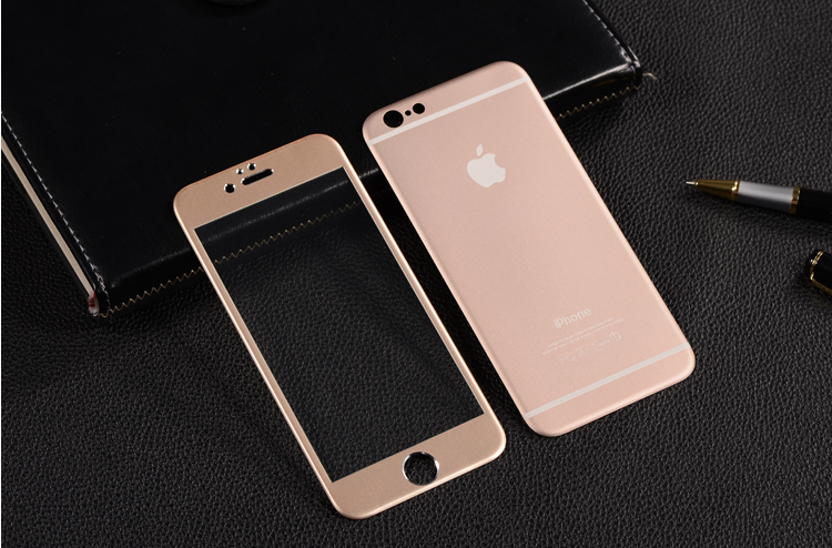 Kính Cường Lực Nhôm Full Đổi Màu Máy iPhone 6Plus 2Mặt Kính Cường Lực Nhôm Full Đổi Màu Máy iPhone 6Plus 2Mặt