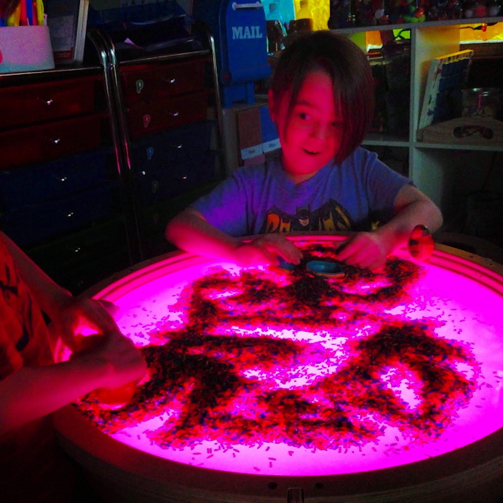 Kodo Kids Light Lab Round Color Changing Light Table Homeschool and