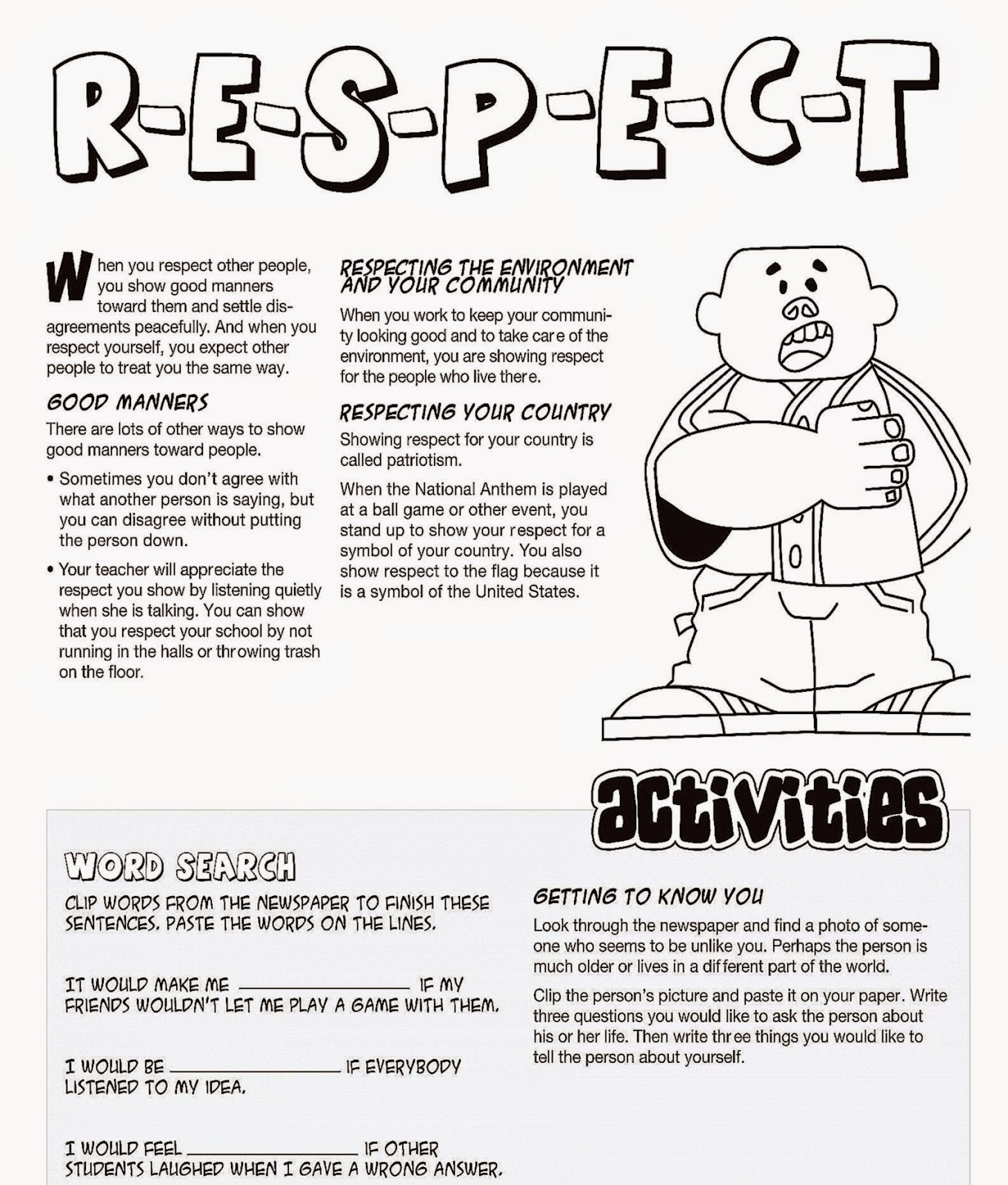 Worksheets Worksheets On Respect respect coloring sheets free sheet 02 bible jesus moneychangers pages book for kids boys